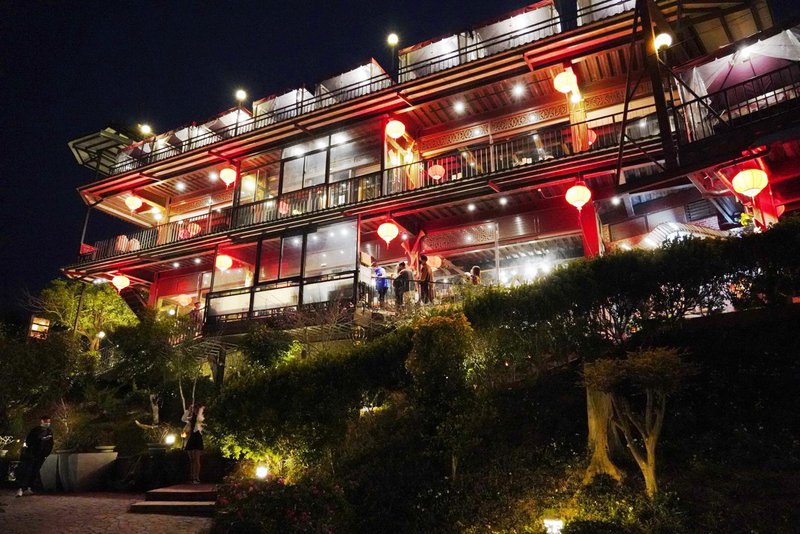 嘉義泡腳景點》清豐濤月景觀餐廳，神隱少女足湯